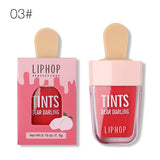 LIPHOP 6 Colors Ice Cream Lip Tint Long-Lasting Liquid Lipstick Waterproof Sexy Matte Lip Gloss Tattoo Makeup