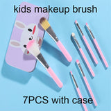 Travel 7PCS Set Brushes Makeup With Case iron Box Travel Mini make up set Brushes For Fashion Women Makeup Brushes HIAISB