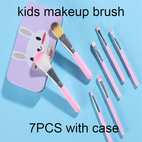 Travel 7PCS Set Brushes Makeup With Case iron Box Travel Mini make up set Brushes For Fashion Women Makeup Brushes HIAISB