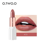 O.TWO.O 12 Color Moisturizer Lipstick Long Lasting Velevt Matte Lip Stick Waterproof Lightweight Sexy Nude Lips Makeup Cosmetics