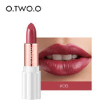 O.TWO.O 12 Color Moisturizer Lipstick Long Lasting Velevt Matte Lip Stick Waterproof Lightweight Sexy Nude Lips Makeup Cosmetics