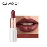 O.TWO.O 12 Color Moisturizer Lipstick Long Lasting Velevt Matte Lip Stick Waterproof Lightweight Sexy Nude Lips Makeup Cosmetics