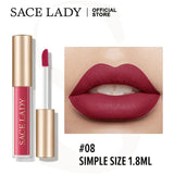 SACE LADY Liquid Lipstick Matte Makeup Long Lasting Lip Tint Make Up Nude Lip Stick Set Waterproof Liptint Cosmetics Wholesale