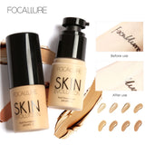 FOCALLURE Base Face Liquid Foundation Cream Full Coverage Concealer Oil-control Easy to Wear Soft Face Makeup Foundation