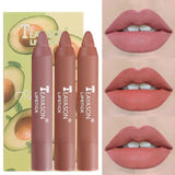 TEAYASON 3Pcs/Set matte lipstick Lipstick Pen makeup waterproof maquillaje maquiagem lip stick sexy Long lasting make up TSLM1