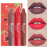 TEAYASON 3Pcs/Set matte lipstick Lipstick Pen makeup waterproof maquillaje maquiagem lip stick sexy Long lasting make up TSLM1