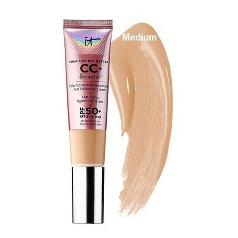 Face Concealer It CC Base Cream Ocultador Correcteur SPF 50 /40 Medium Light Fondation liquide Corrector Liquid foundation