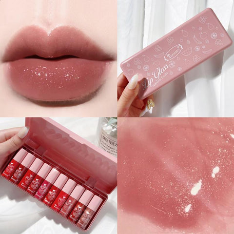 Mirror Lip Gloss Base Lipgloss Lip Tint Focallure Lipstick Beauty Glazed Moisturizing Makeup Lip Glaze Set Lipstick TSLM1