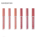 6Pcs/set lip stick pencil rose red nude pumpkin lip cream long lasting waterproof lip contour pen Makeup Toolsma make up  set