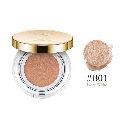 BIOAQUA Air Cushion BB Cream Brighten Concealer Moisturizer Foundation Face Whitening Makeup Facial Base Perfect Cover Cosmetics