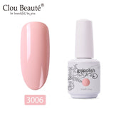 Clou Beaute 15ml UV LED Gel Nail Polish Base Primer No Clean Top Coat Varnishes Nail Gel Primer Transparent Nail Art Lacquer