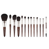 MyDestiny makeup brush-black charm 13pcs animal hair brushes set for foundation blush powder eyeshadow etc - The Master Series