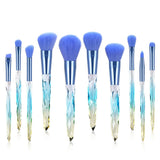 New 5/6/10 pcs Makeup Brush Crystal Handle Powder Blush Foundation Brushes Soft Synthetic Hair Woman Make up Brush Tool Kits