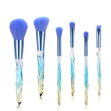 New 5/6/10 pcs Makeup Brush Crystal Handle Powder Blush Foundation Brushes Soft Synthetic Hair Woman Make up Brush Tool Kits