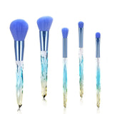 New 5/6/10 pcs Makeup Brush Crystal Handle Powder Blush Foundation Brushes Soft Synthetic Hair Woman Make up Brush Tool Kits