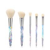 New 5/6/10 pcs Makeup Brush Crystal Handle Powder Blush Foundation Brushes Soft Synthetic Hair Woman Make up Brush Tool Kits