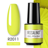 ROSALIND Gel Polish Varnish Hybrid Pure Color Gel Lacquer vernis Semi Permanent Nail Art Soak Off For Manicure Gel Nail Polish