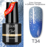 ROSALIND Gel Polish Varnish Hybrid Pure Color Gel Lacquer vernis Semi Permanent Nail Art Soak Off For Manicure Gel Nail Polish