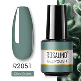 ROSALIND Gel Polish Varnish Hybrid Pure Color Gel Lacquer vernis Semi Permanent Nail Art Soak Off For Manicure Gel Nail Polish