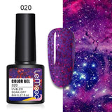 LEMOOC 8ml Glitter Gel Nail Polish Paint Varnishes Lacquers For Nail Art Design Semi Permanent Soak Off Base Top Coat For Nails