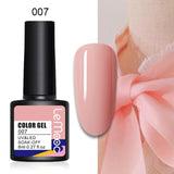 LEMOOC 8ml Glitter Gel Nail Polish Paint Varnishes Lacquers For Nail Art Design Semi Permanent Soak Off Base Top Coat For Nails