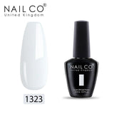 NAILCO White Red Pink Color Series 15ml Semi Permanent Nail Gel Varnish Polish Soak Off UV Nail Art Gel Nail Polish Gel Lacquer