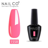 NAILCO White Red Pink Color Series 15ml Semi Permanent Nail Gel Varnish Polish Soak Off UV Nail Art Gel Nail Polish Gel Lacquer