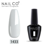 NAILCO White Red Pink Color Series 15ml Semi Permanent Nail Gel Varnish Polish Soak Off UV Nail Art Gel Nail Polish Gel Lacquer