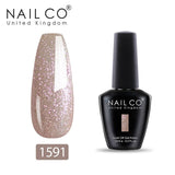 NAILCO White Red Pink Color Series 15ml Semi Permanent Nail Gel Varnish Polish Soak Off UV Nail Art Gel Nail Polish Gel Lacquer