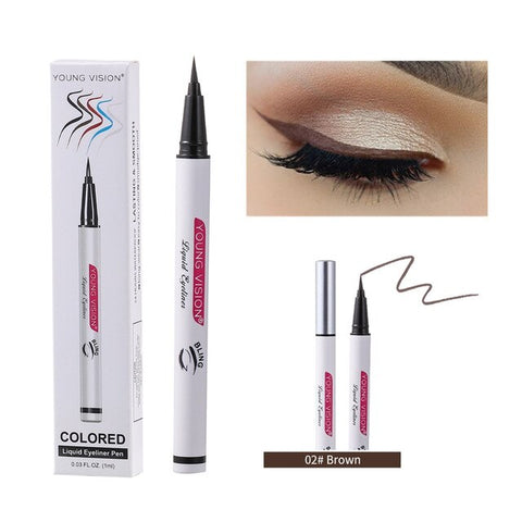 5 Color Liquid Eyeliner Pen Waterproof Colored Eye Liner Cosmetic Long Lasting Quick Dry Beauty Eyes Makeup Blue White Pencil