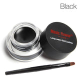 Music Flower Eye Liner Quick Drying Makeup Brushes  For Eyeliner 3 color Waterproof Blue Gel Cosmetic Tool