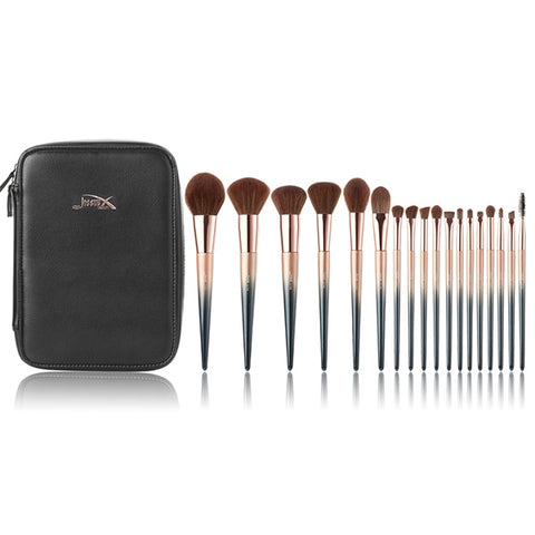 Jessup brushes 18pcs Makeup brushes set & 1PC Cosmetic bag women Make up brush Powder Foundation Precision Pencil eyeshadow